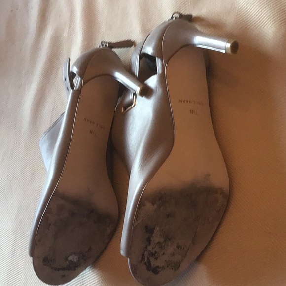 Cole Haan peep toe booties. - Picture 2 of 7